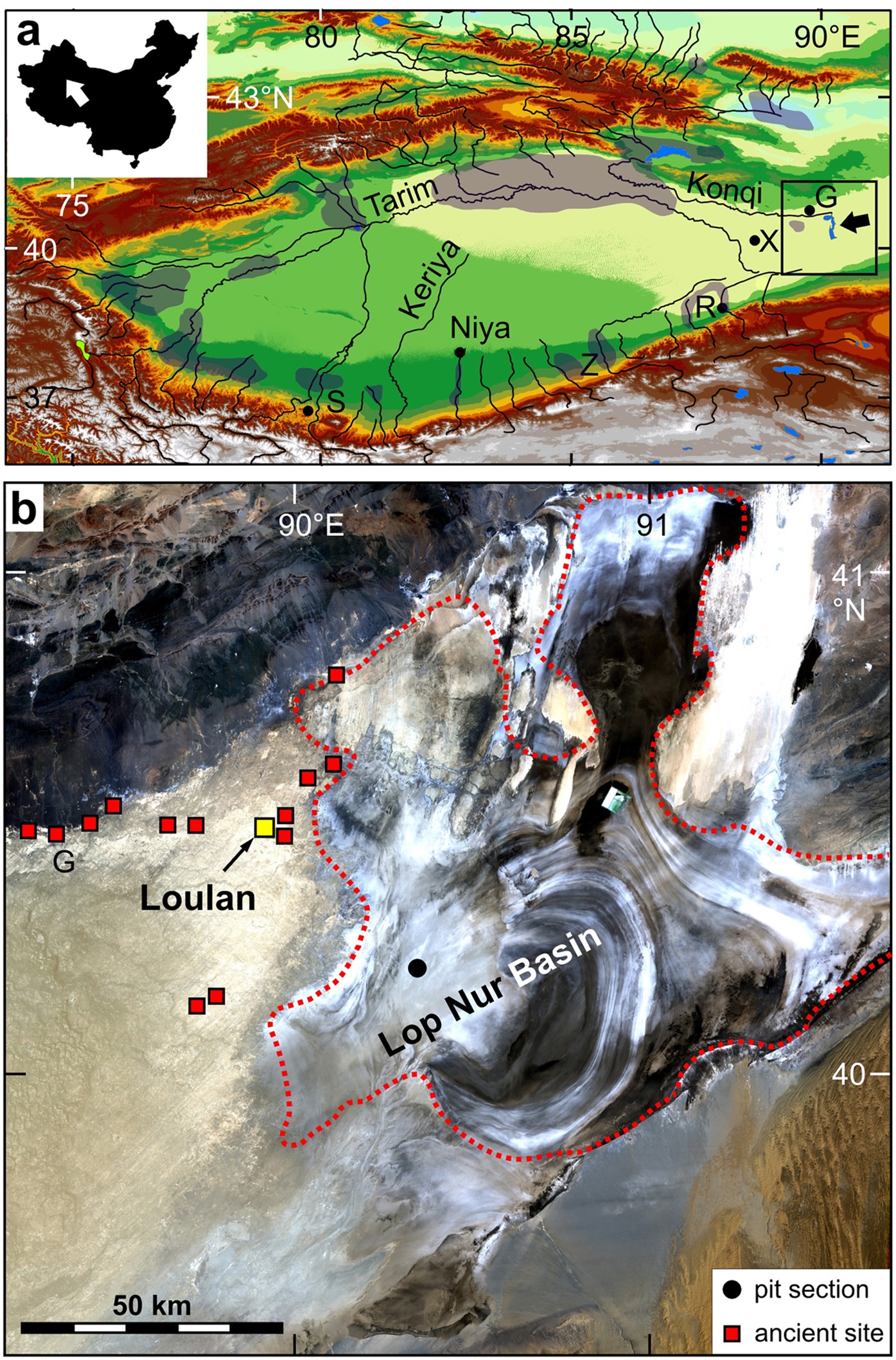 The world's earliest Aral-Sea type disaster: the decline of the Loulan  Kingdom in the Tarim Basin | Scientific Reports