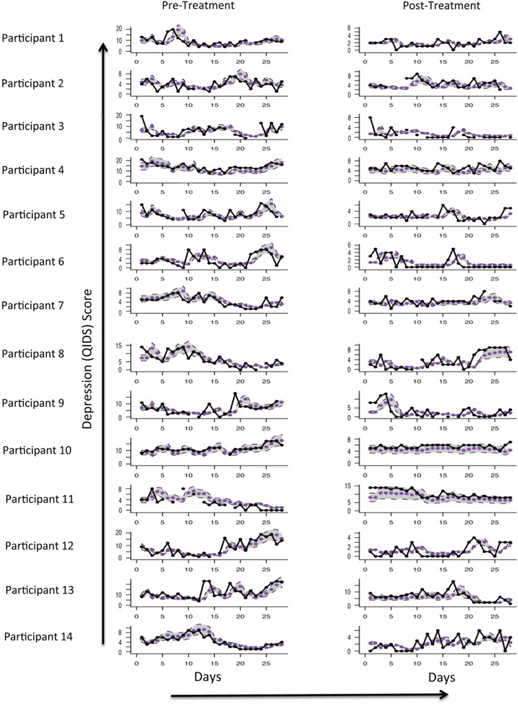 Applications Of Time Series Analysis To Mood Fluctuations In