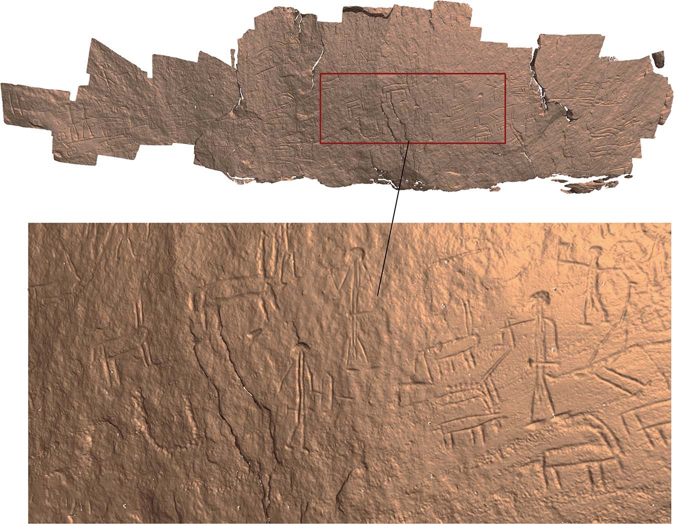 Fig. 4: The Timna Park Site 25 “Chariot Engraving”.