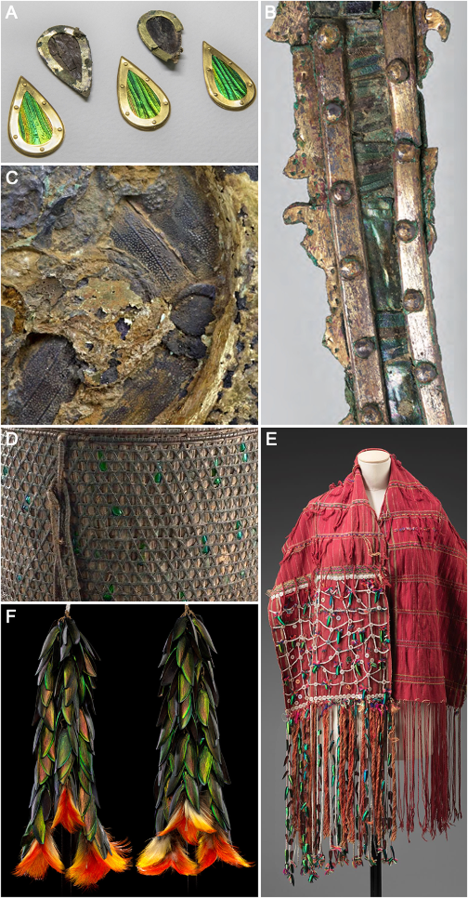 Light as matter: natural structural colour in art