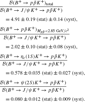 Measurements Of The Branching Fractions Of B To P Bar P K Decays Springerlink
