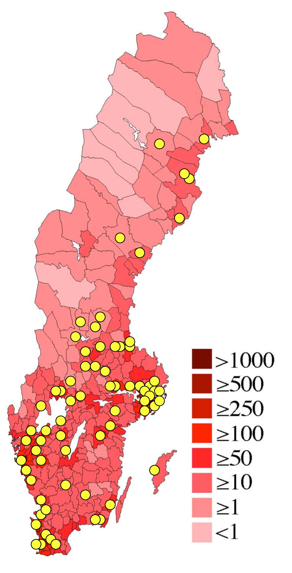 средняя плотность норвегии