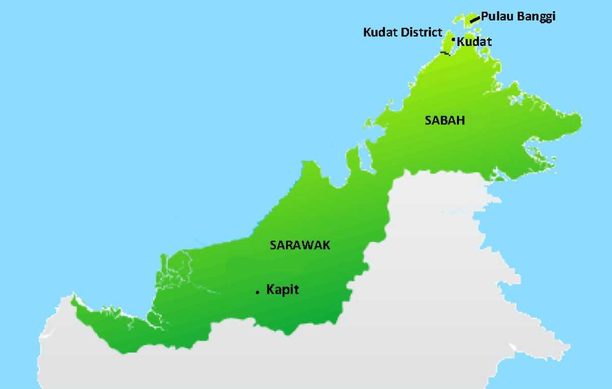 Map Of Sabah And Sarawak