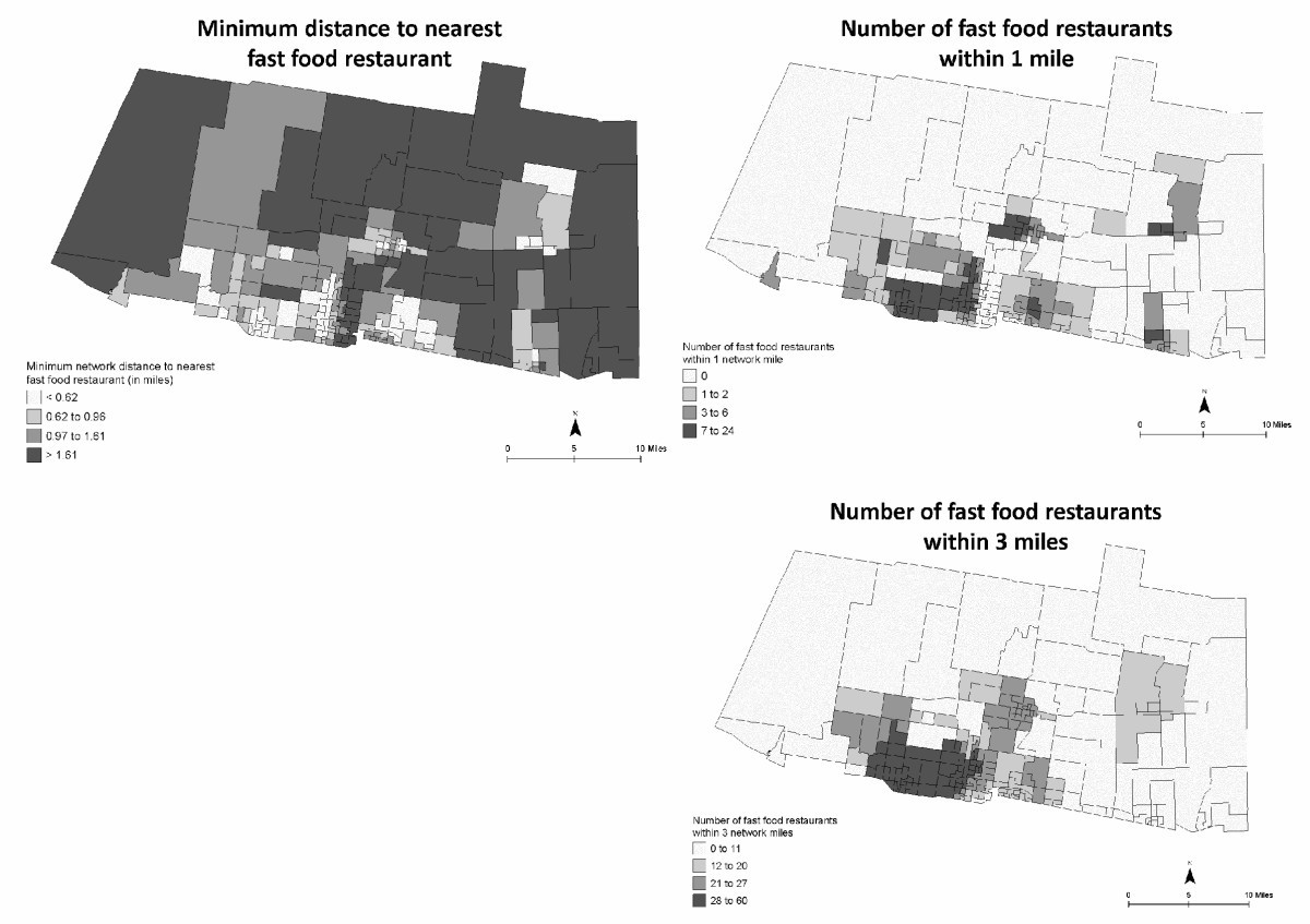 Ociation Between Neighborhood Need And Spatial Access To Food Figure 7