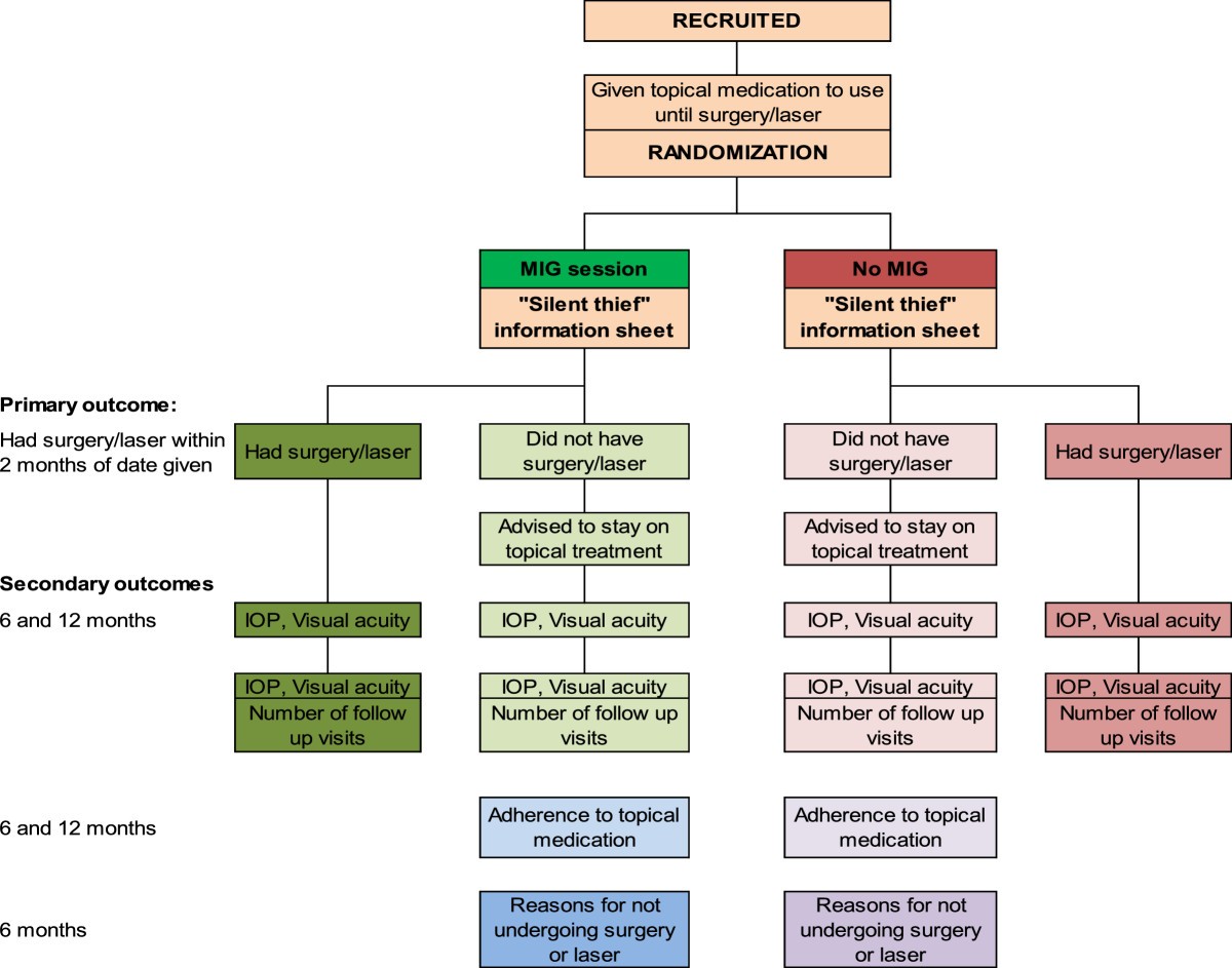 Pathophysiology Of Glaucoma In Flow Chart