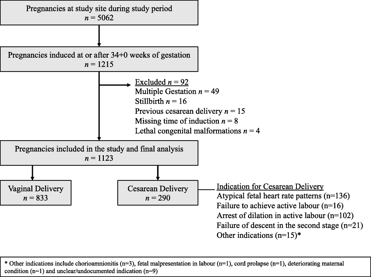 Induction Of Labour Flow Chart