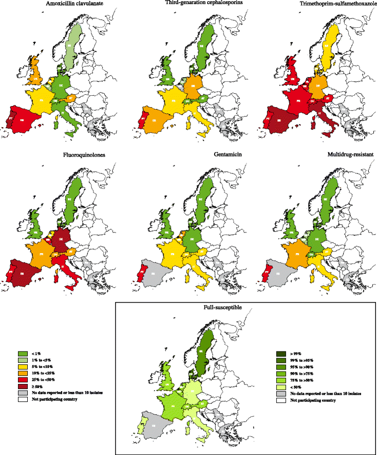 European multicenter study on antimicrobial resistance in bacteria isolated  from companion animal urinary tract infections | BMC Veterinary Research |  Full Text