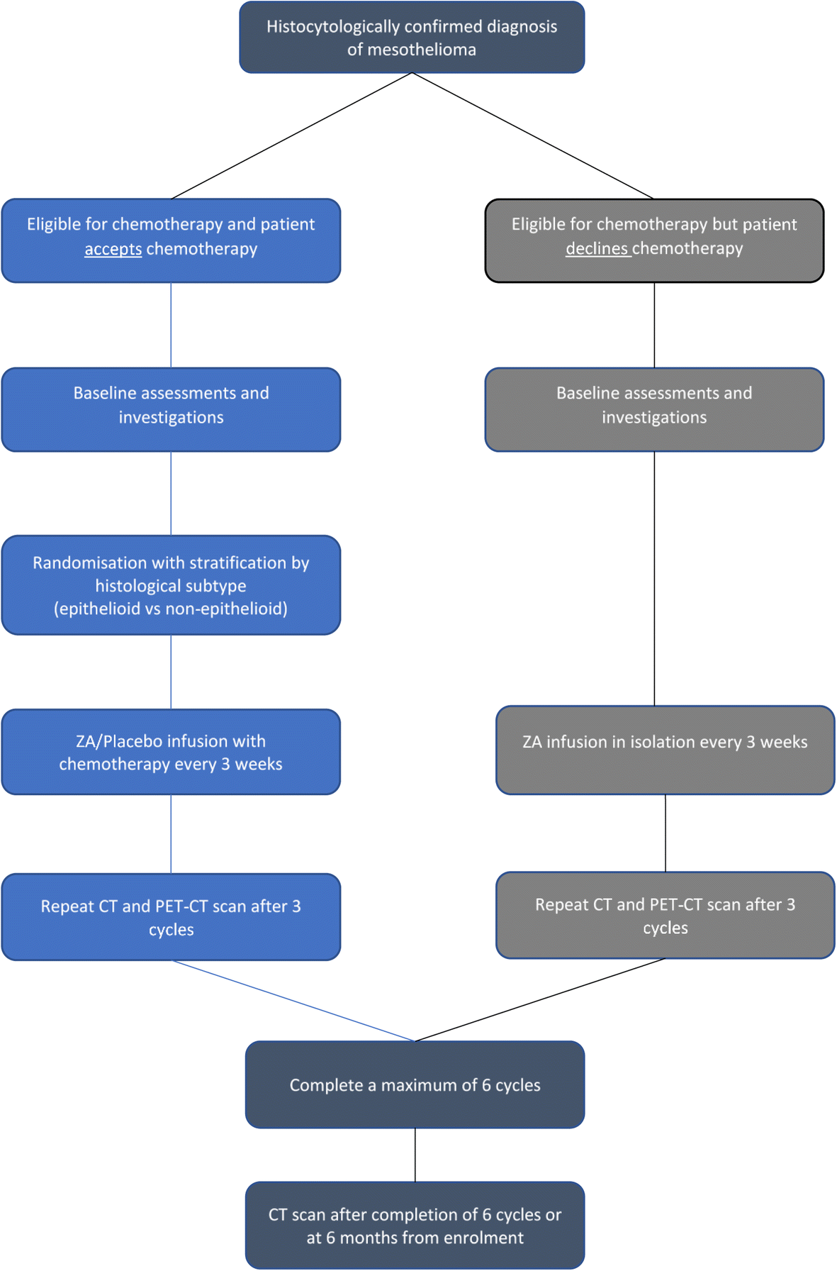 Zoledronic Acid In The Management Of Mesothelioma A Feasibility Study Zol A Trial Study Protocol For A Randomised Controlled Trial Trials Full Text