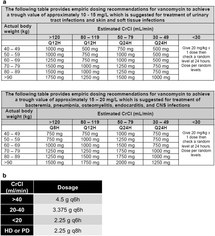 Risk factors for kidney injury during vancomycin and 