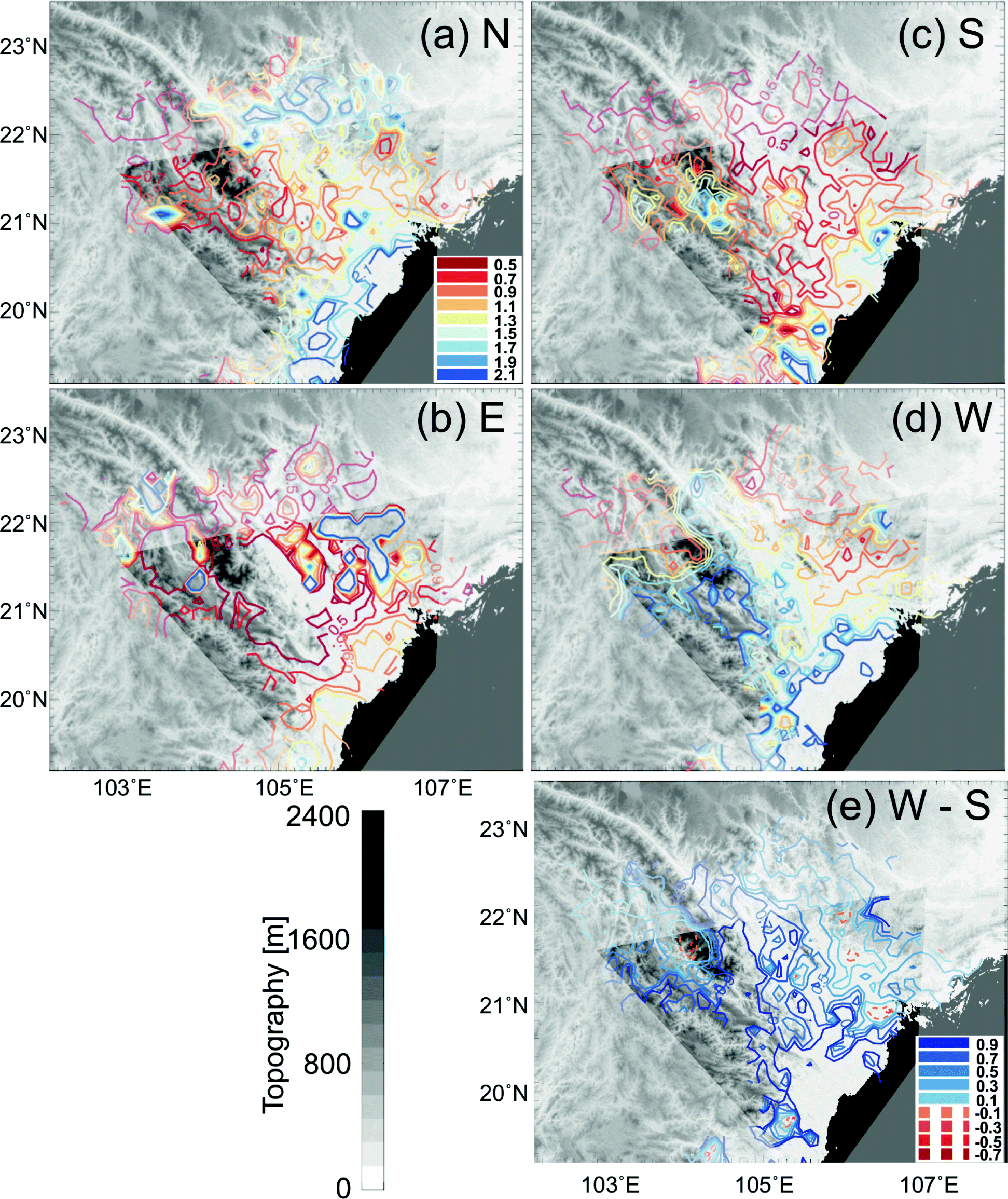 Precipitation Estimation Performance By Global Satellite Mapping And Its Dependence On Wind Over Northern Vietnam Progress In Earth And Planetary Science Full Text