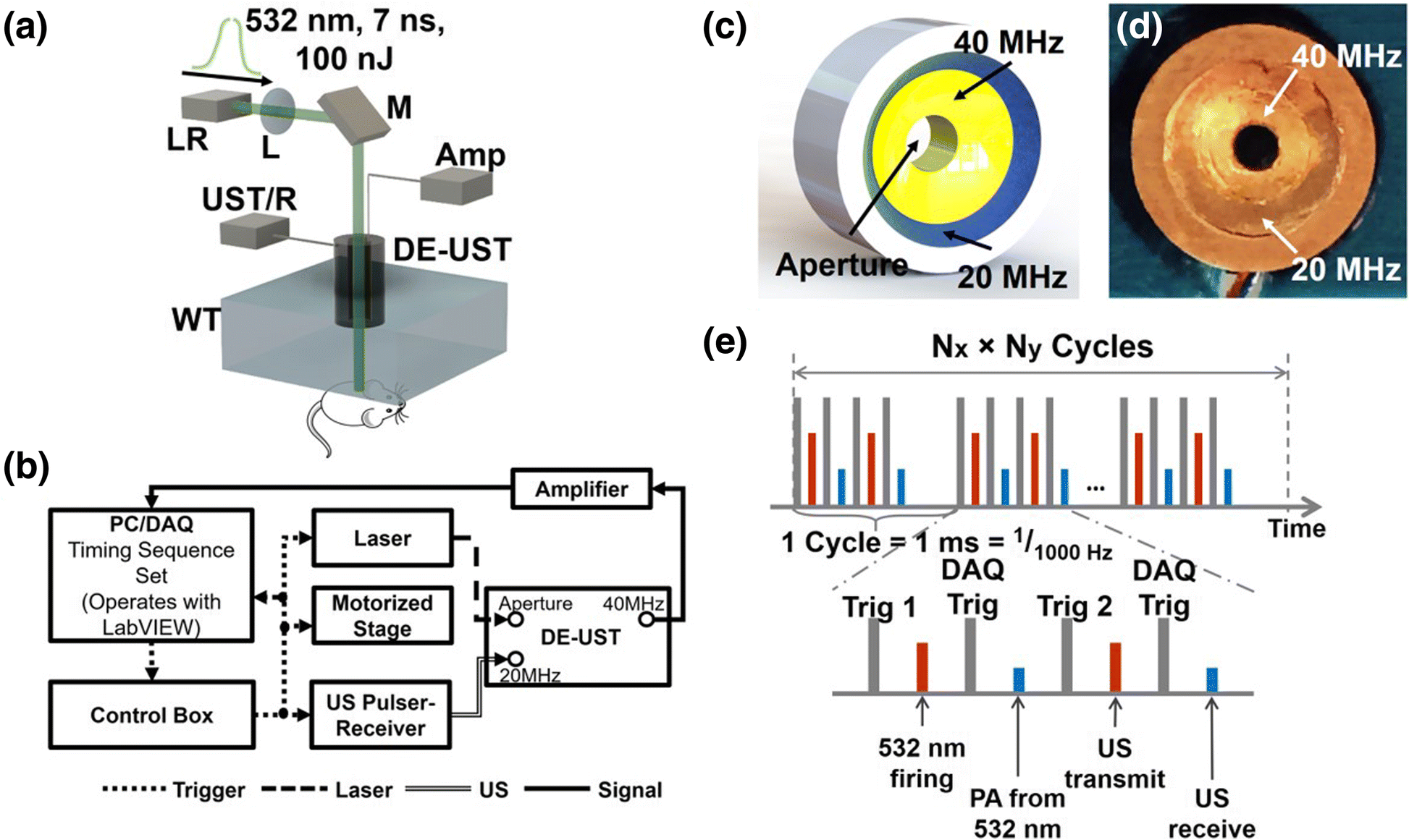 Concurrent photoacoustic and ultrasound microscopy with a coaxial  dual-element ultrasonic transducer | Visual Computing for Industry,  Biomedicine, and Art | Full Text