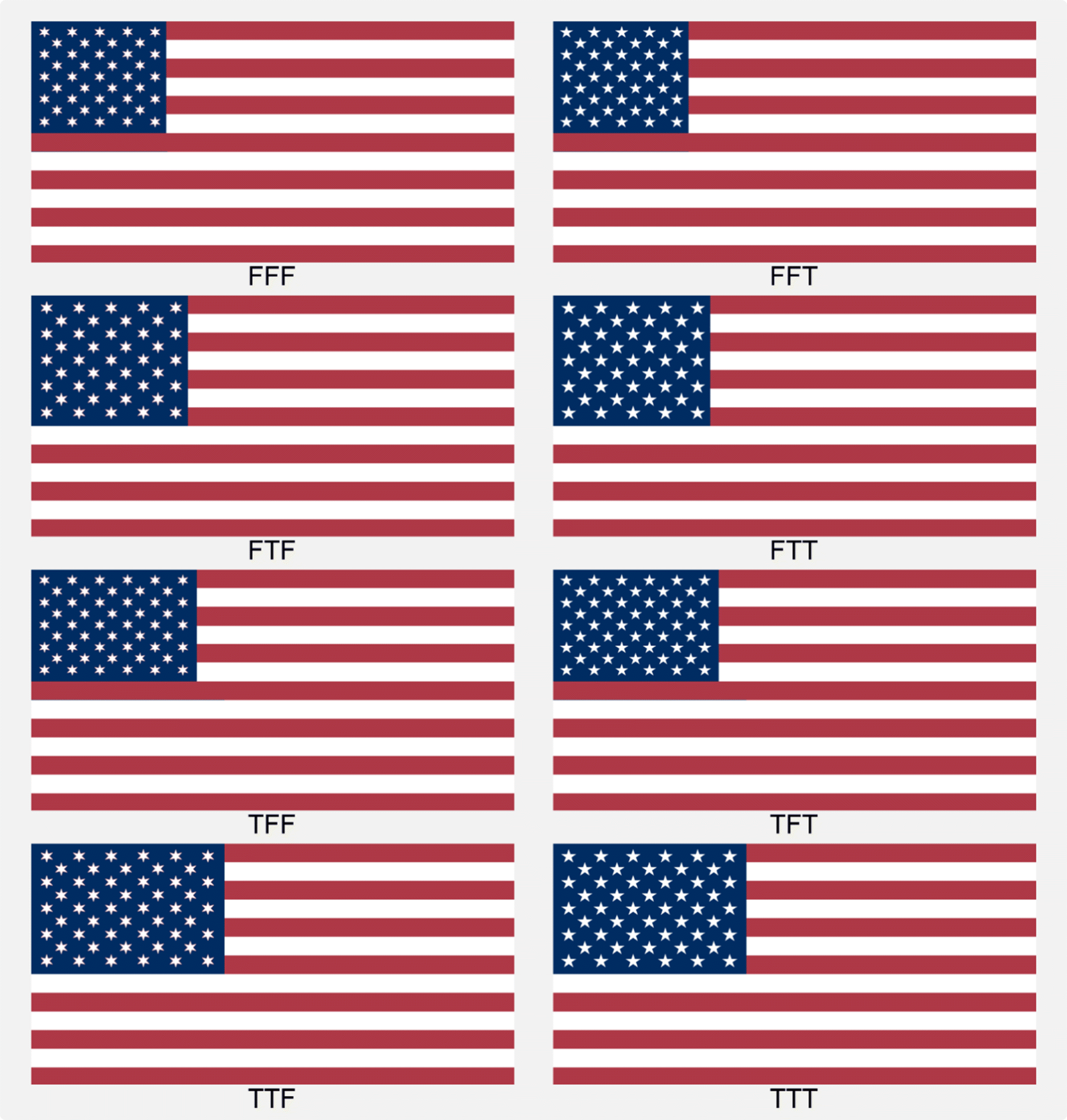 USA Flag US United States of America American Stars and Stripes Banner LS