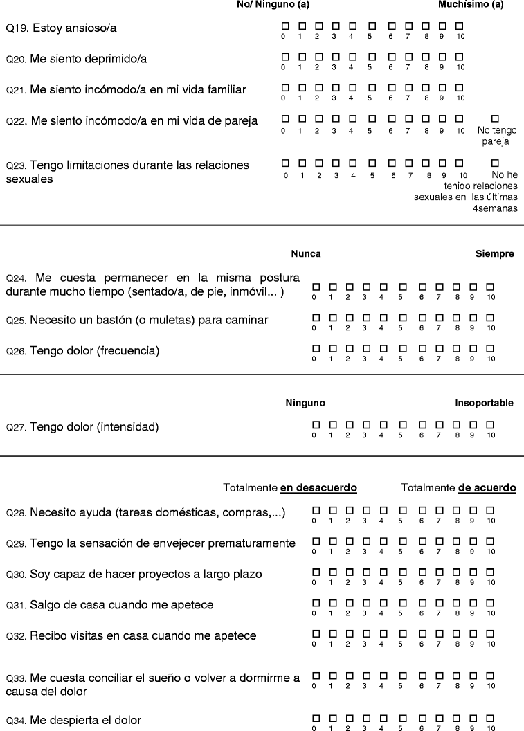 Adaptation and validation of the Osteoarthritis Knee and Hip Quality of