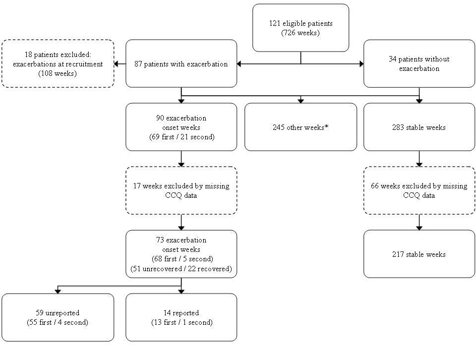 Detecting exacerbations using the Clinical COPD 