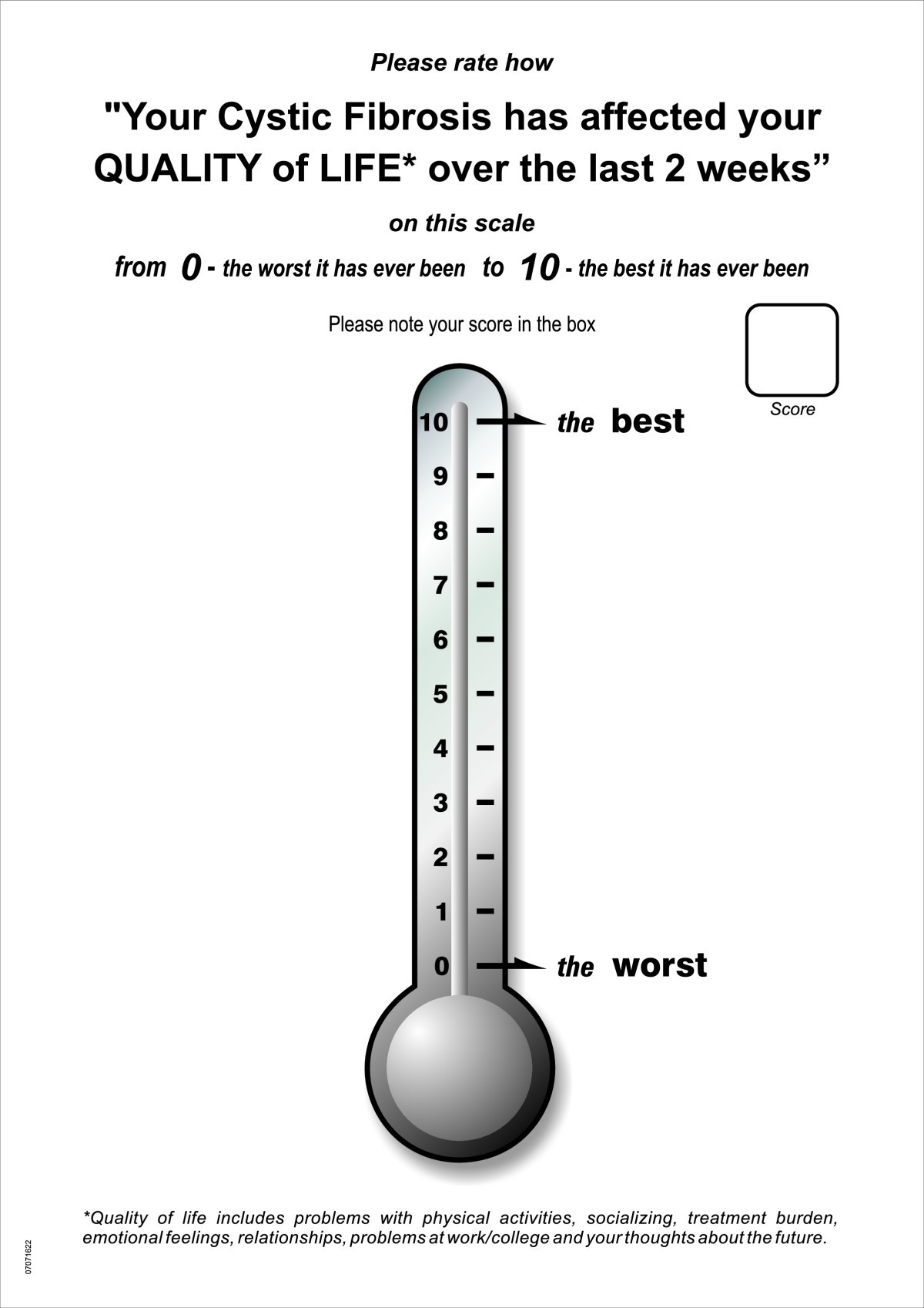 Reliability and validity of a single item measure of