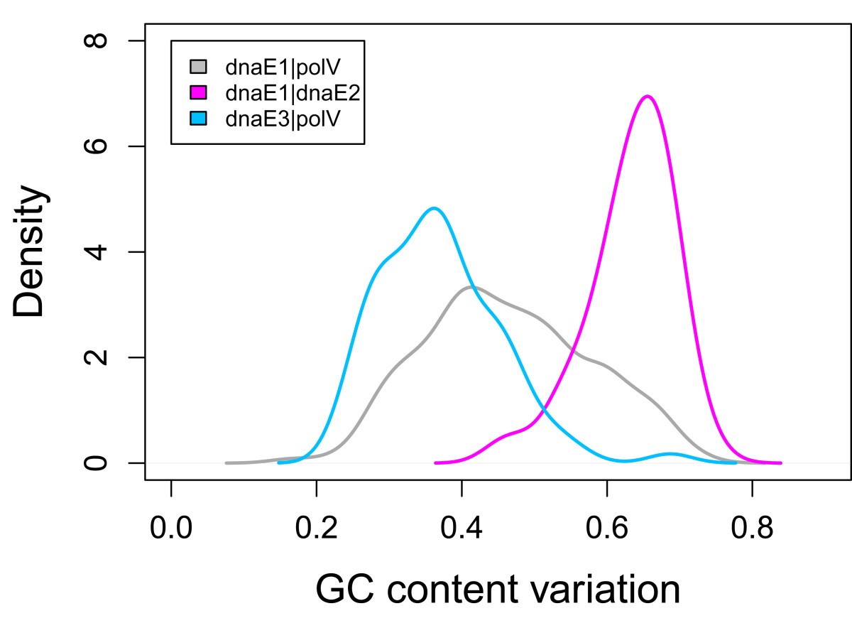 On the molecular mechanism of GC content variation among eubacterial
