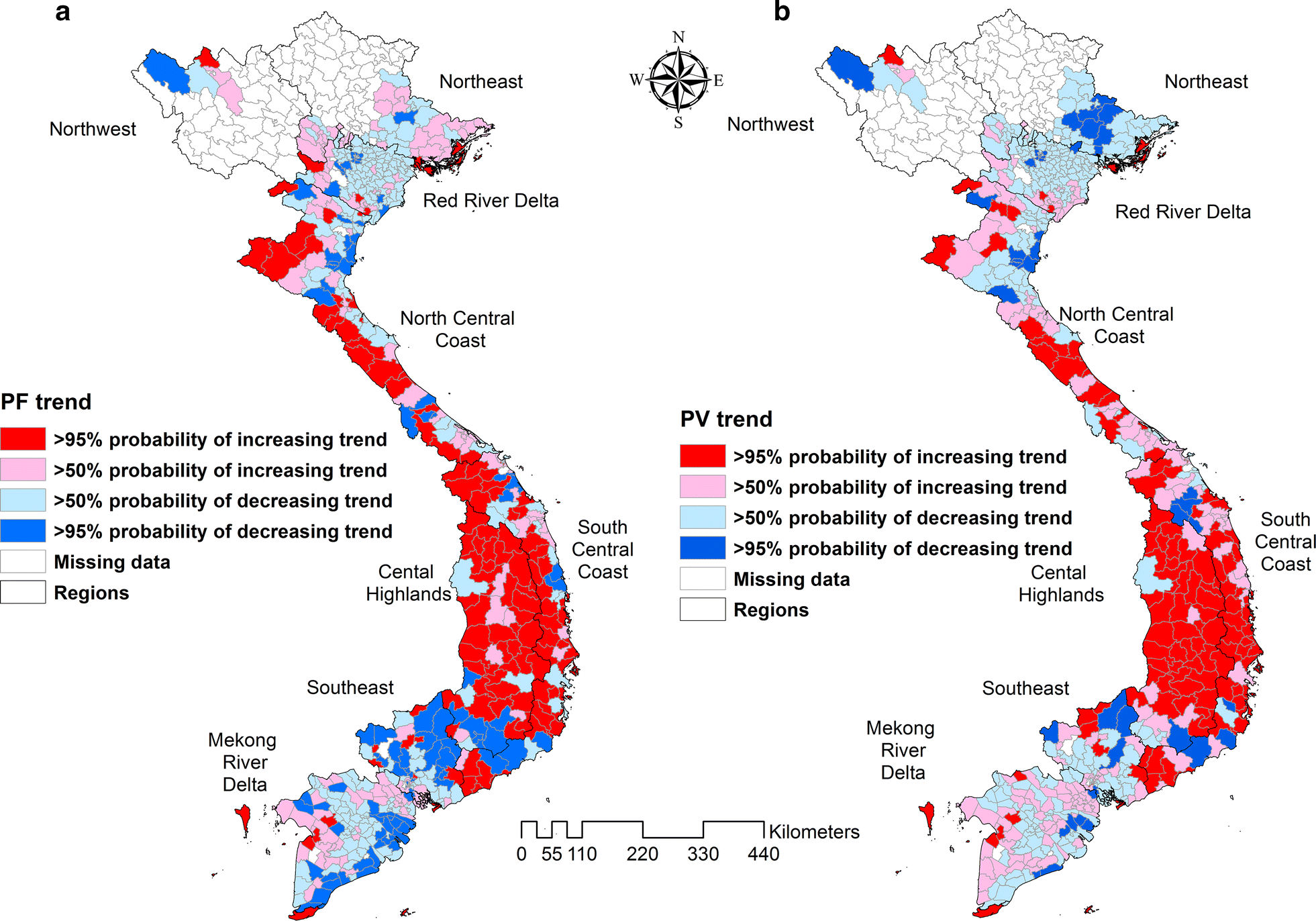 Analysis of clinical malaria disease patterns and trends in Vietnam