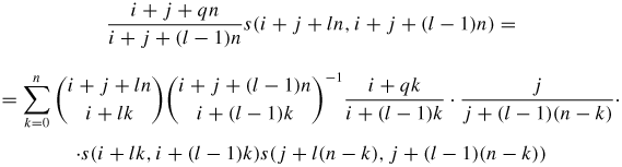 PDF) A recurrence formula for the first kind Stirling numbers