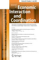 Journal of Economic Interaction and Coordination 3/2025