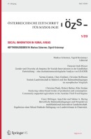 Österreichische Zeitschrift für Soziologie 1/2020