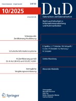 Datenschutz und Datensicherheit - DuD 10/2025