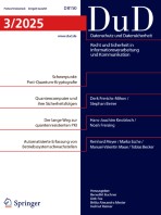Datenschutz und Datensicherheit - DuD 3/2025