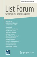 List Forum für Wirtschafts- und Finanzpolitik 1-4/2024