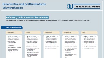 Behandlungspfad Perioperative und posttraumatische Schmerztherapie