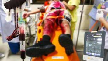 Ein Schwerverletzter in der Notfallambulanz