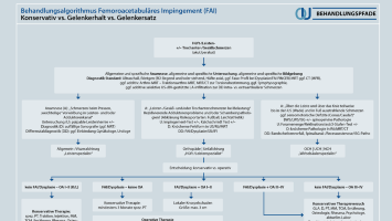 Behandlungsalgorithmus Femoroacetabuläres Impingement (FAI)