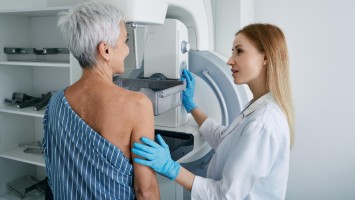 Mammografie Screening einer Patientin