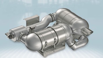 Abgasnachbehandlungssystem von HJS Emission Technology für Deutz-Motoren.
