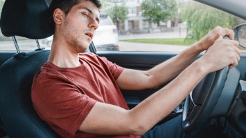 Schlafender Autofahrer