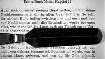 Beschneidungsmesser und 1. Mose 17.10