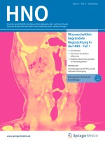 Wissenschaftlich begründete Begutachtung in der HNO-Heilkunde – Teil 1