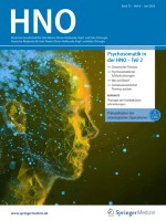 Psychische Belastung und psychiatrische Komorbidität in der Therapie von Schluckstörungen bei Patienten mit Kopf-Hals-Tumoren