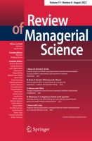 Review of Managerial Science 8/2025
