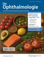 Schwere, akute, eitrige Konjunktivitis nach Glaukomoperation