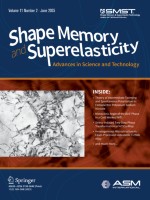 Shape Memory and Superelasticity 2/2025