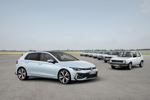 Acht Generationen VW Golf