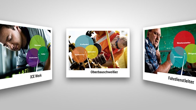 Menü der Virtual-Reality-Brille der Deutschen Bahn