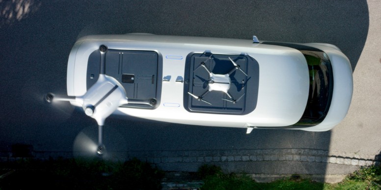 Mercedes-Benz Vision Van – Dach mit Lieferdrohne