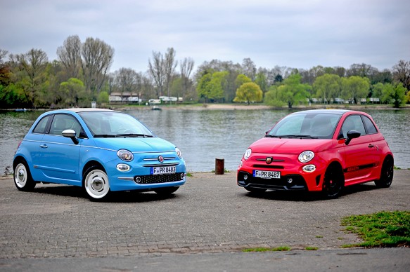 Fiat 500 Spiaggina und Abarth 595 Competizione