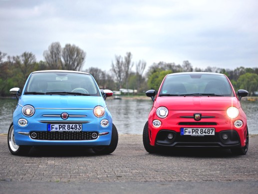 Fiat 500 Spiaggina und Abarth 595 Competizione