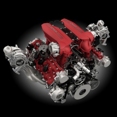 Ferrari 488 GTB - turbo-aufgeladener 3,9-l-V8-Motor