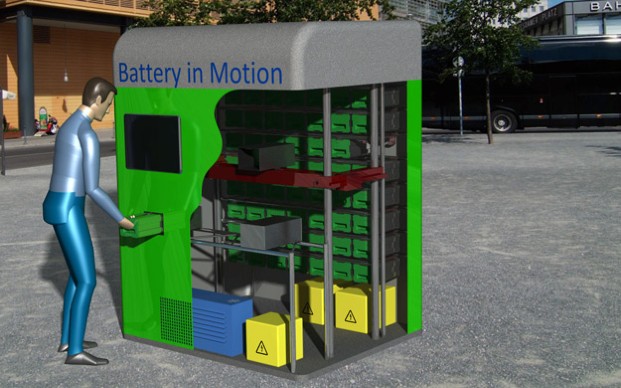 Ladestation Battery in Motion