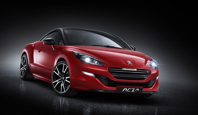 Peugeot RCZ R, Standaufnahme, Frontaufnahme, rot, Studio