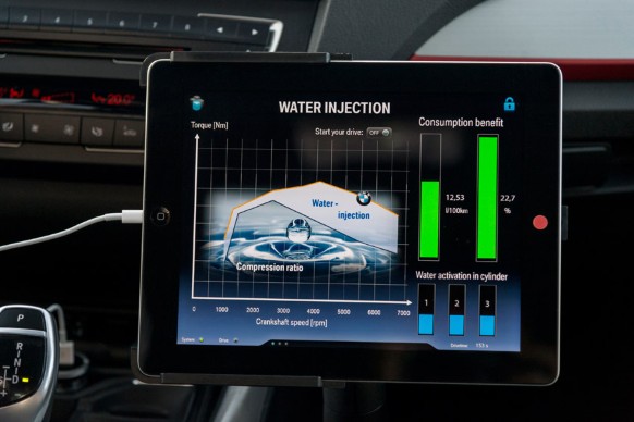   BMW Group, Innovationstage Efficient Dynamics 2015: Direkt Wassereinspritzung Technologie.