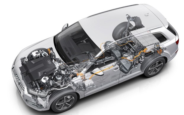 Audi Q7 E-tron 3.0 TDI Quattro: Antriebsstrang