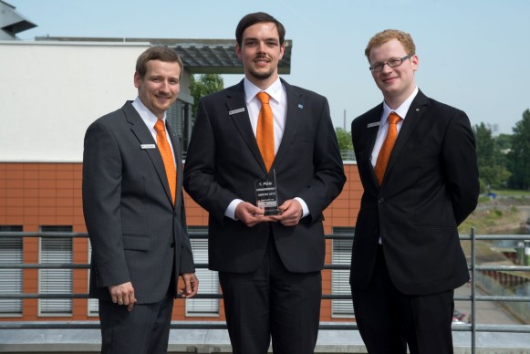 Bankfachklasse-Award 2013: die Siegergruppe der Volksbank Saaletal eG